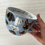 I Just Want All the Dogs Ceramic Soup Mug