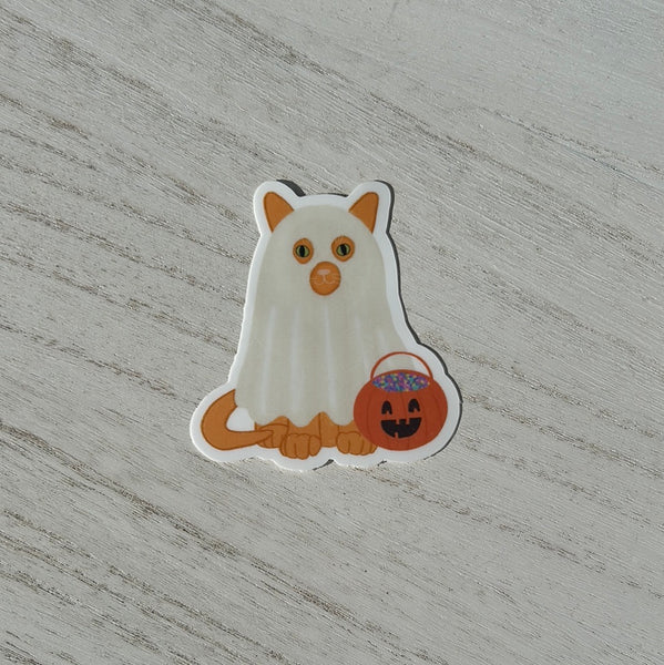 Ghosty Cat Sticker