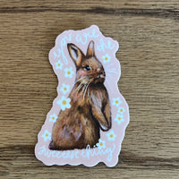 “You Are the Sweetest Thing” Bunny Sticker