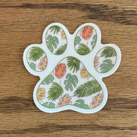 Tropical Paw Sticker