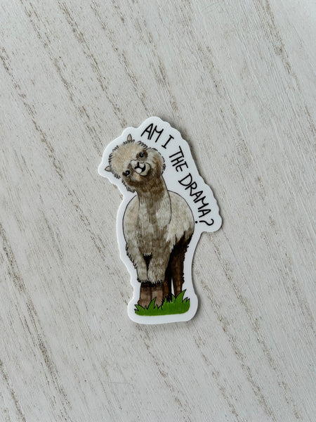 Am I the Drama? Llama Sticker