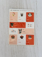 Holiday Dog Gift Tag Sticker Sheet