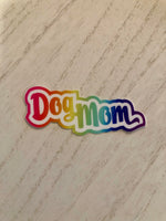 Lisa Frank Inspired Dog Mom Sticker