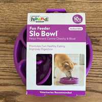 Outward Hound Fun Feeder Slo Bowl - Slow Feeder Dog Bowl-Large 10.5”